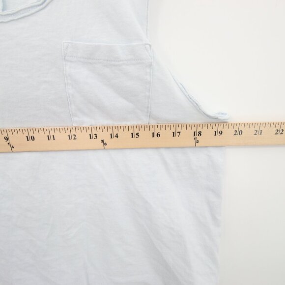 American Eagle Top Light Blue Racerback Scoop Round Neck 100% Cotton Large - Picture 6 of 8